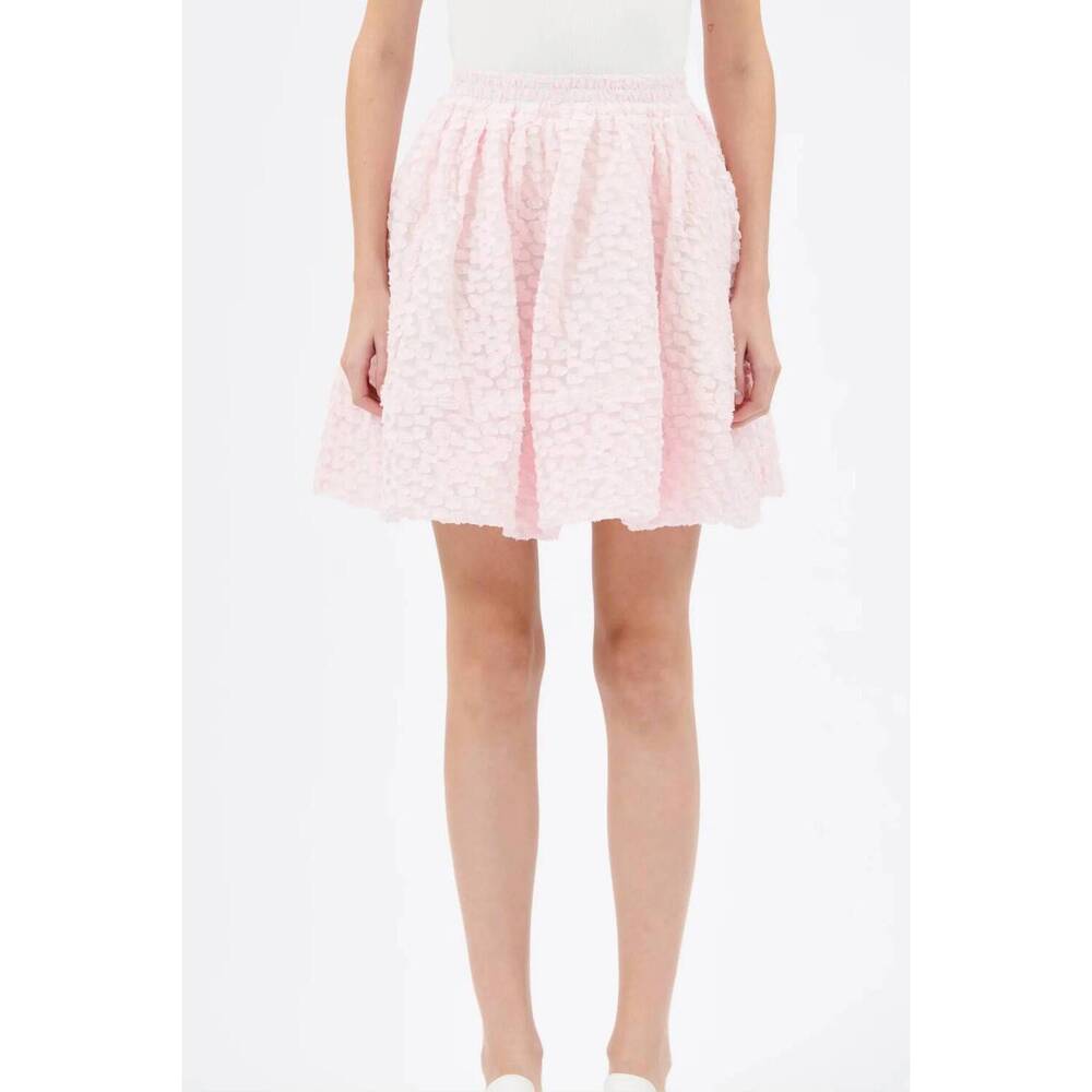 NEW ODEEH fil coupe dot bubble skirt in rose petal